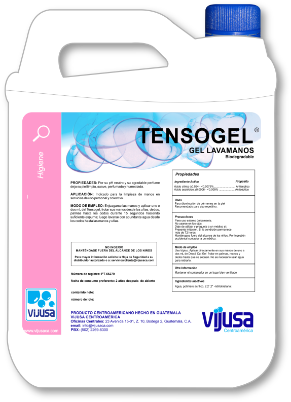 TENSOGEL CREMA  (5 LITROS)                                    