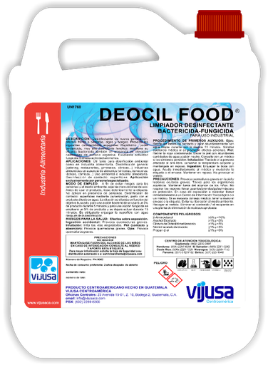 [TEMPAL0716] DEOCIL FOOD  (5 LITROS)                                          