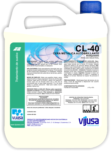 [CR0116] CERA CL-40  (5 LITROS)                                        