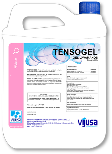 [JB0316] TENSOGEL CREMA  (5 LITROS)                                    